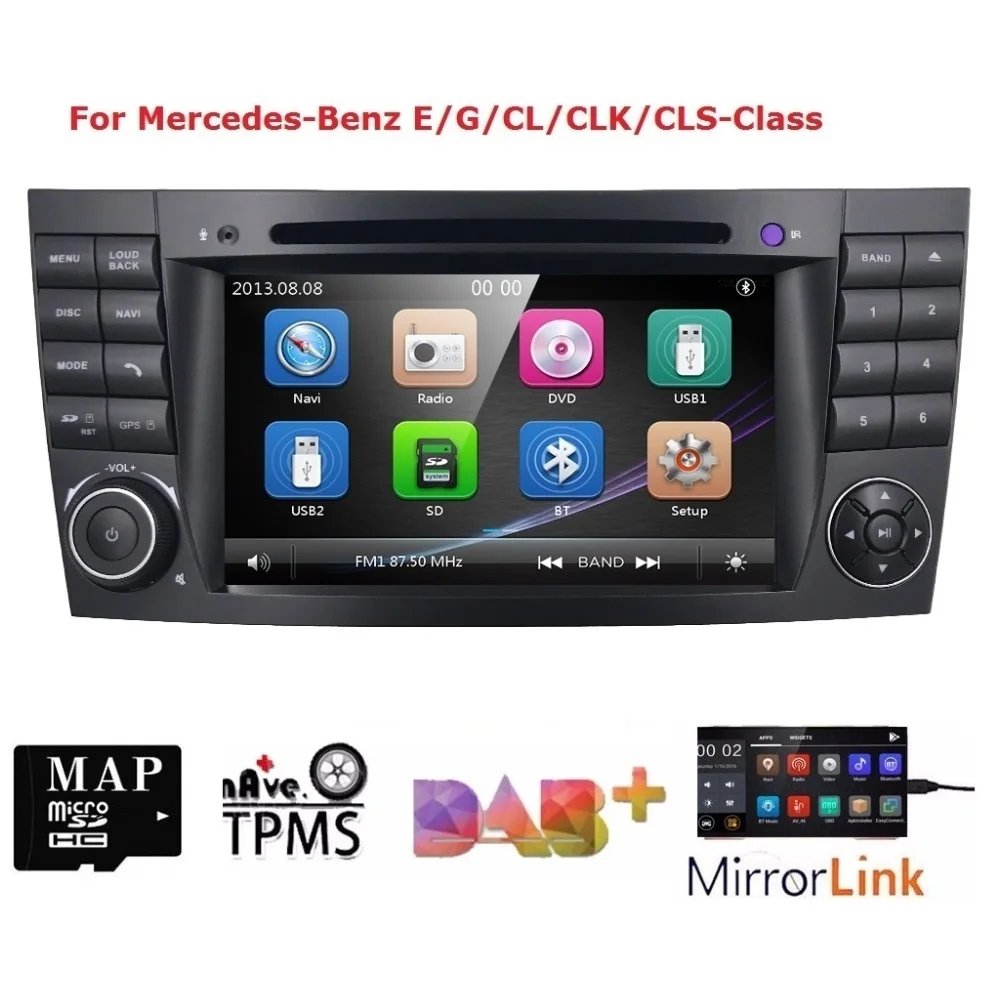 

HZIPO 2Din Car Multimedia For Mercedes Benz E-Class W211 E200 E220/ G-Class W463 CLK-Class W209 CLS-Class W219 Radio GPS Navi SD