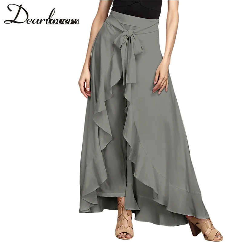 Grey-Chiffon-Tie-Waist-Ruffle-Palazzo-Pants-LC77034-11-23811_