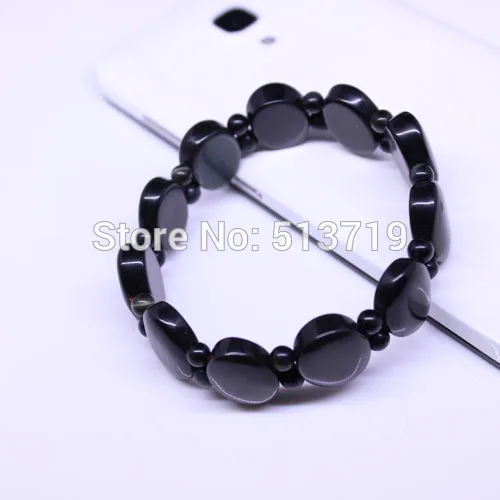 New 2014 Fashion men\'s jewelry Natural obsidian b...