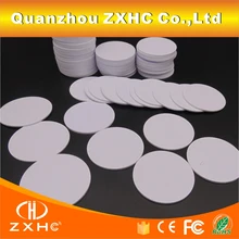 100 шт./лот) 13,56 МГц FM1108(M1 S50) RFID смарт IC метки водонепроницаемый 25 мм x 1 мм PVS монетные карты в управлении доступом или функции NFC