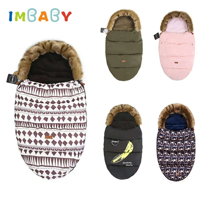 

IMBABY Baby Sleeping bag Baby stroller accessories Footmuff Sleepsack cotton Baby Sleeping bags Winter for baby Stroller