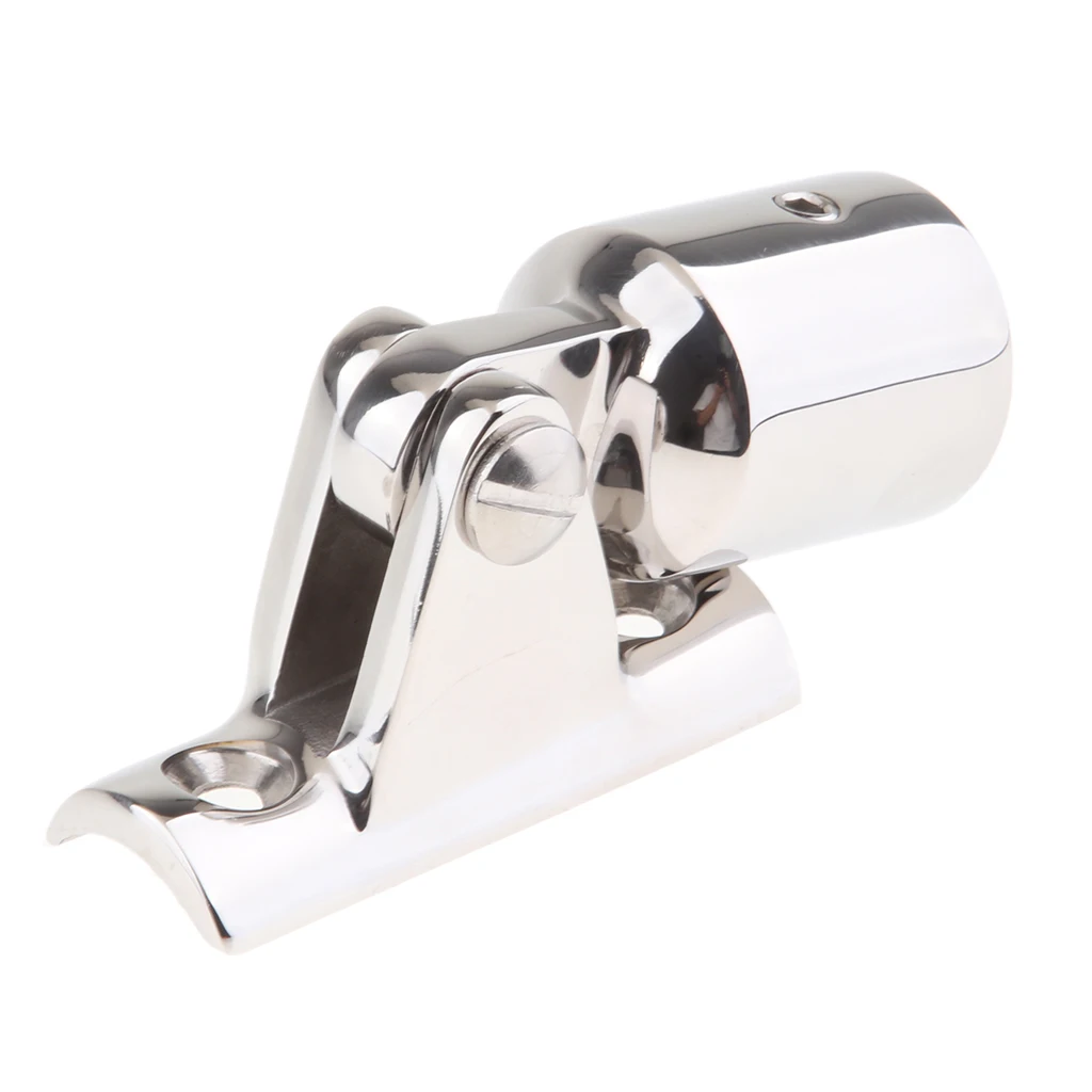 Marine Deck Hinge Mount  Pipe Eye End 7/8 inch 316 Stainless Steel Bimini Top Fittings