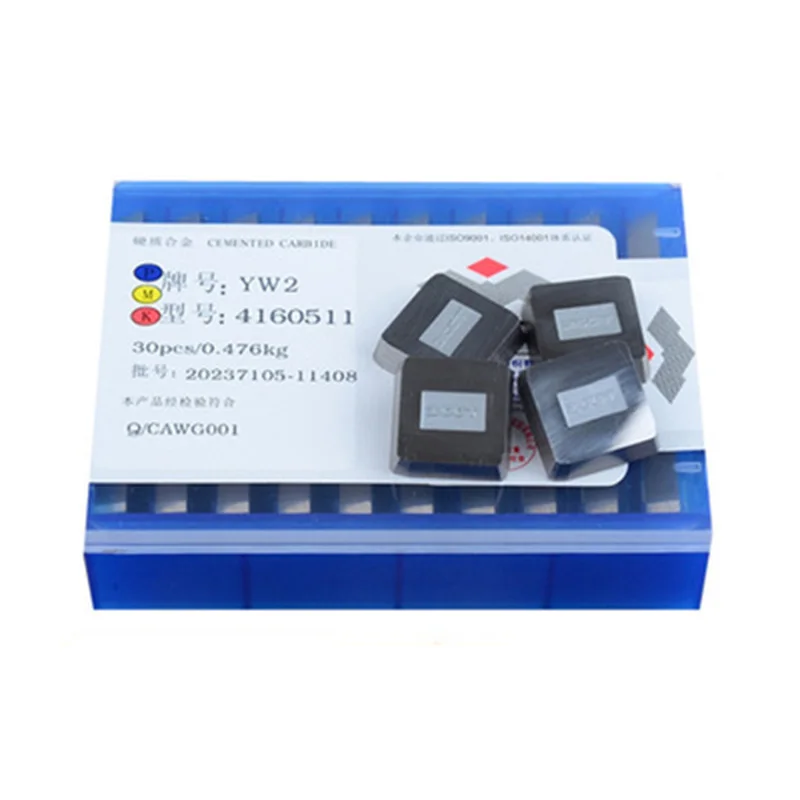 

30Pcs/lot New Original 75 Degree Angle Milling Insert Cutter Blade 4160511 YT14 YT5 YW1 YW2 YG8 YG6 YT15