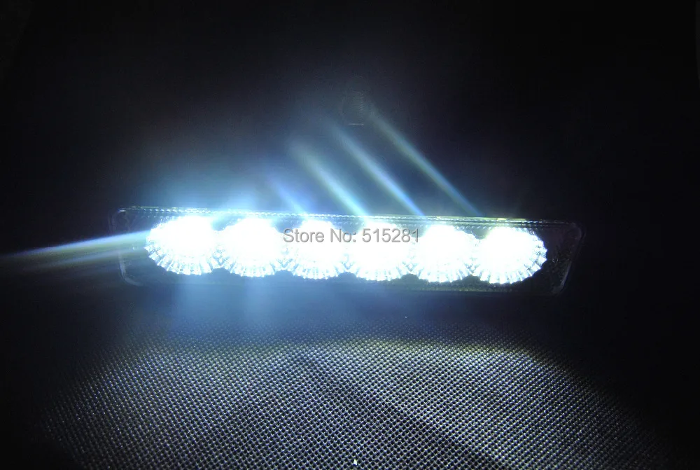 

LED Work Light Bar for Indicators Motorcycle Driving Offroad Boat Car Tractor Spot Flood light lamp DC12V 6 Inch 18W