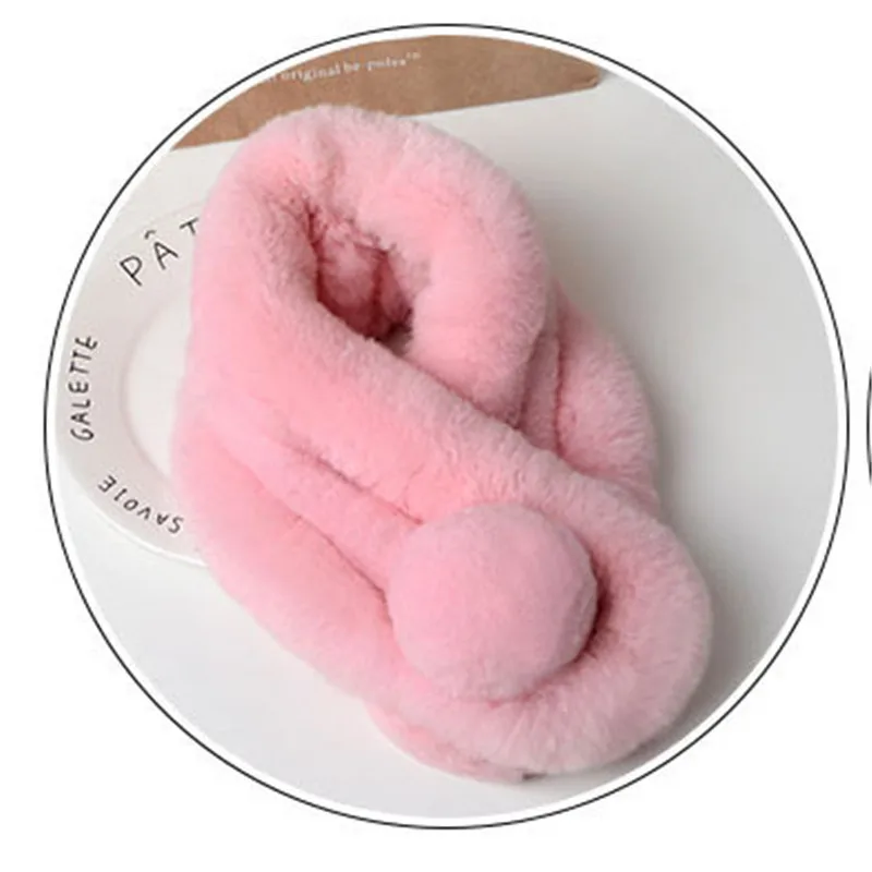 

100% Real Rex Rabbit Fur scarves Russian Lady rabbit fur scart thickened winter three tube collar rabbit scarf factory direct