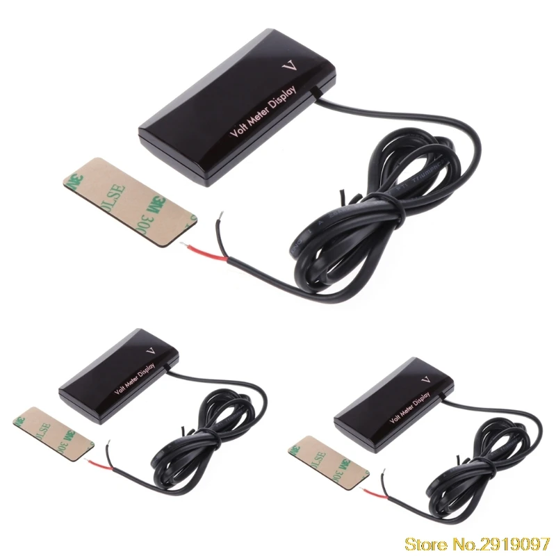

Digital Display Voltmeter DC 8-16V LED Voltage Meter Volt For 12V Cars Vehicles Drop Shipping Support