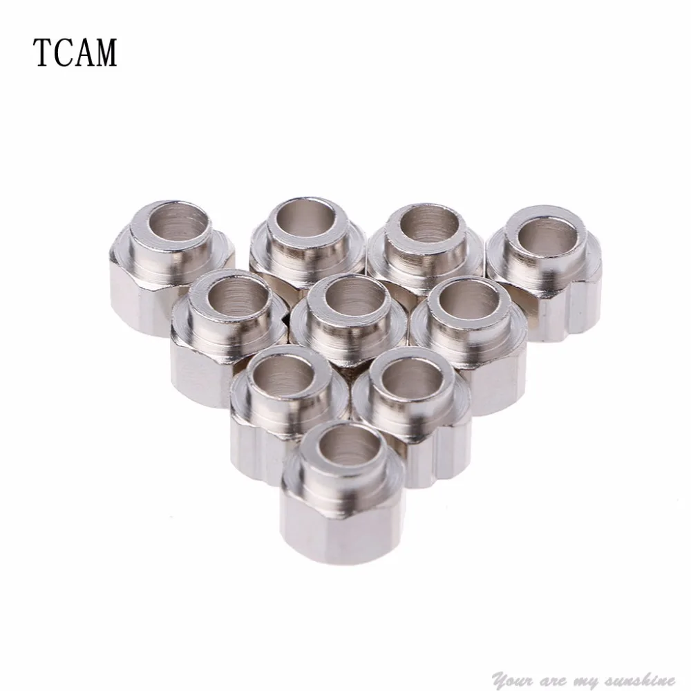 

TCAM 10Pcs Stainless Steel 3D Printer Eccentric Column Hexagonal 5mm Bore 6mm Height V Groove