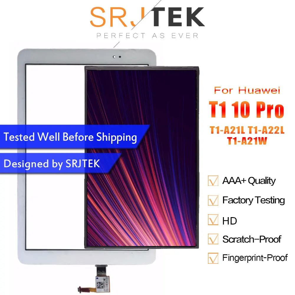 Srjtek 9 6 &quotдля Huawei Mediapad T1 10 Pro LTE ЖК-дисплей с дигитайзером сенсорного экрана и