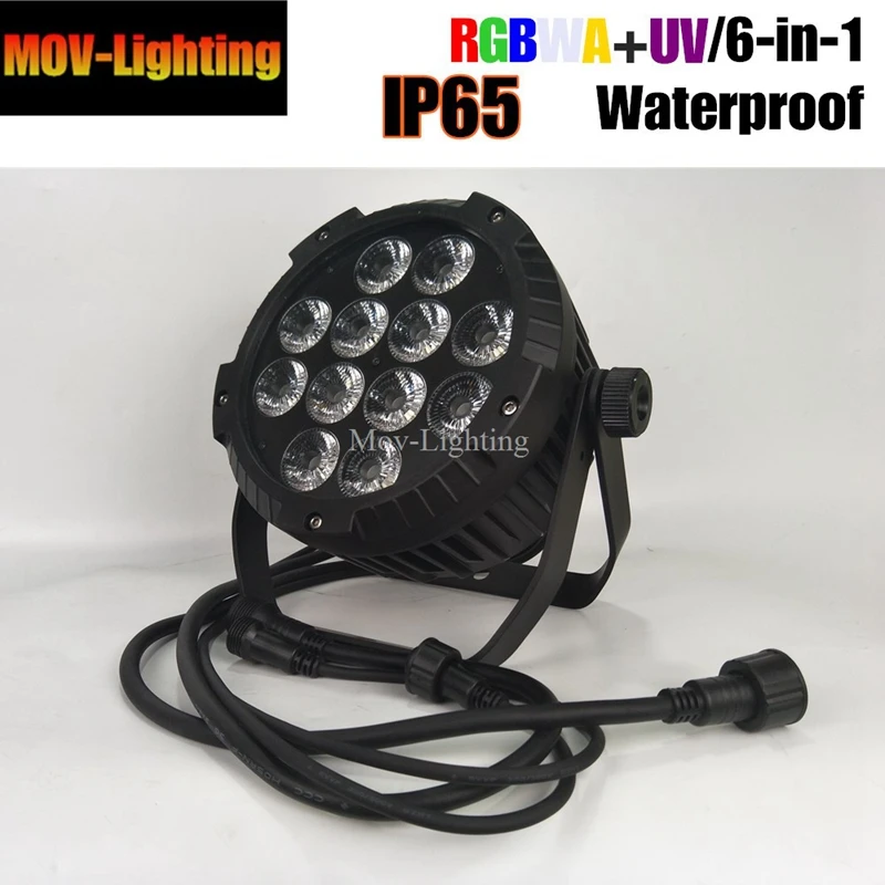 4 шт./лот 12X18W RGBWA UV 6in1 водонепроницаемый Led Par свет Открытый LED Банки DMX|Эффект