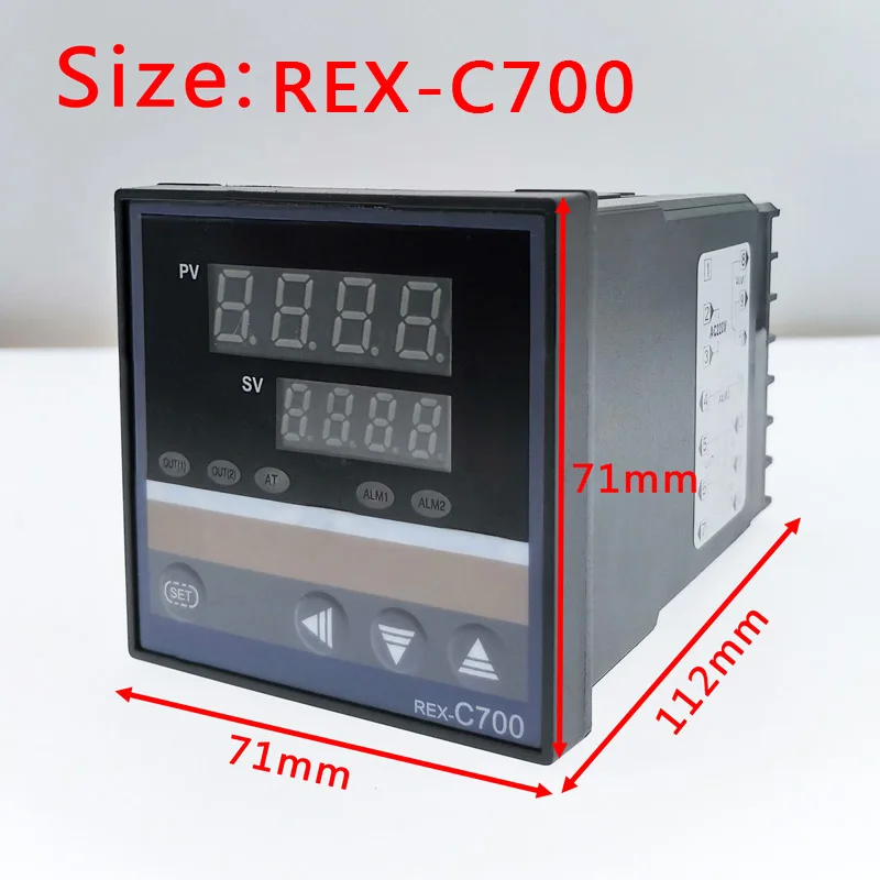 REX-C100 PID интеллектуальный контроллер температуры REX C100 C400 C700 C900 термостат SSR релейный выход