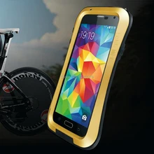 LOVEMEI грязеотталкивающий прочный армированный чехол для телефона из металла Алюминий чехлы с гориллой Стекло для Sumsang Galaxy S5 I9600 Heavy Duty защитный чехол