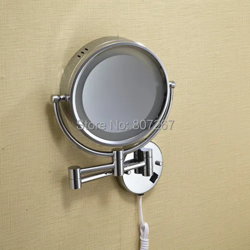 Circle Espelho Mirror Wall Bathroom Magnifying With Light 8 Circle Espelho Mirror Wall Bathroom Magnifying With Light 8 Inch Free Shipping Whole Makeup Xdl 5229 In Mirrors From Beauty