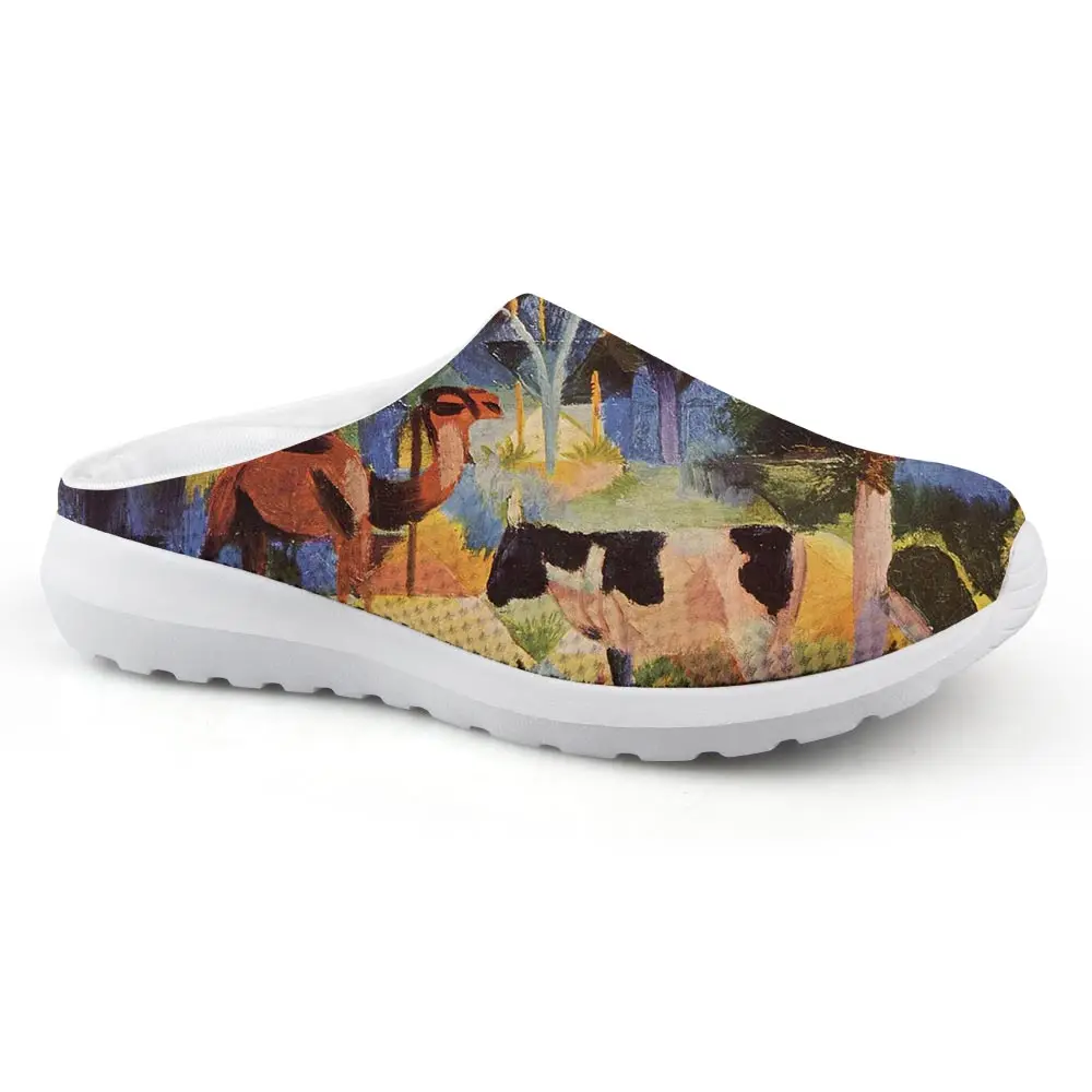 

Customizable Fashion Sandals Man Casual Nature and Animals Painting Outside Shoes Sandals Comfortable Summer Slippers for Beach