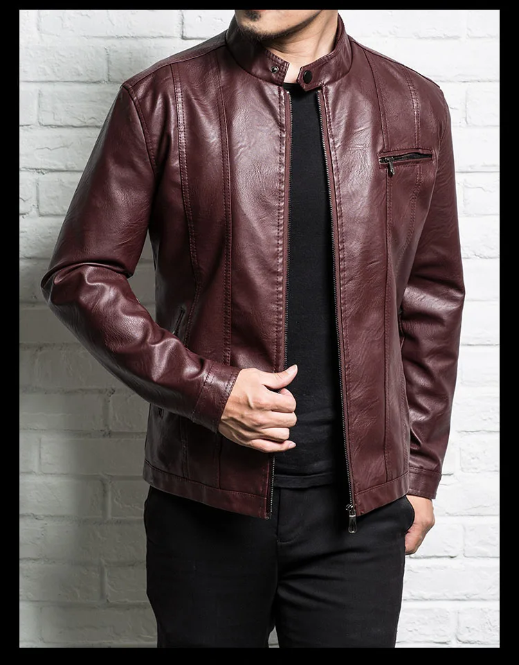 sheepskin 2023 new motorcycle split leather jacket teenager boy