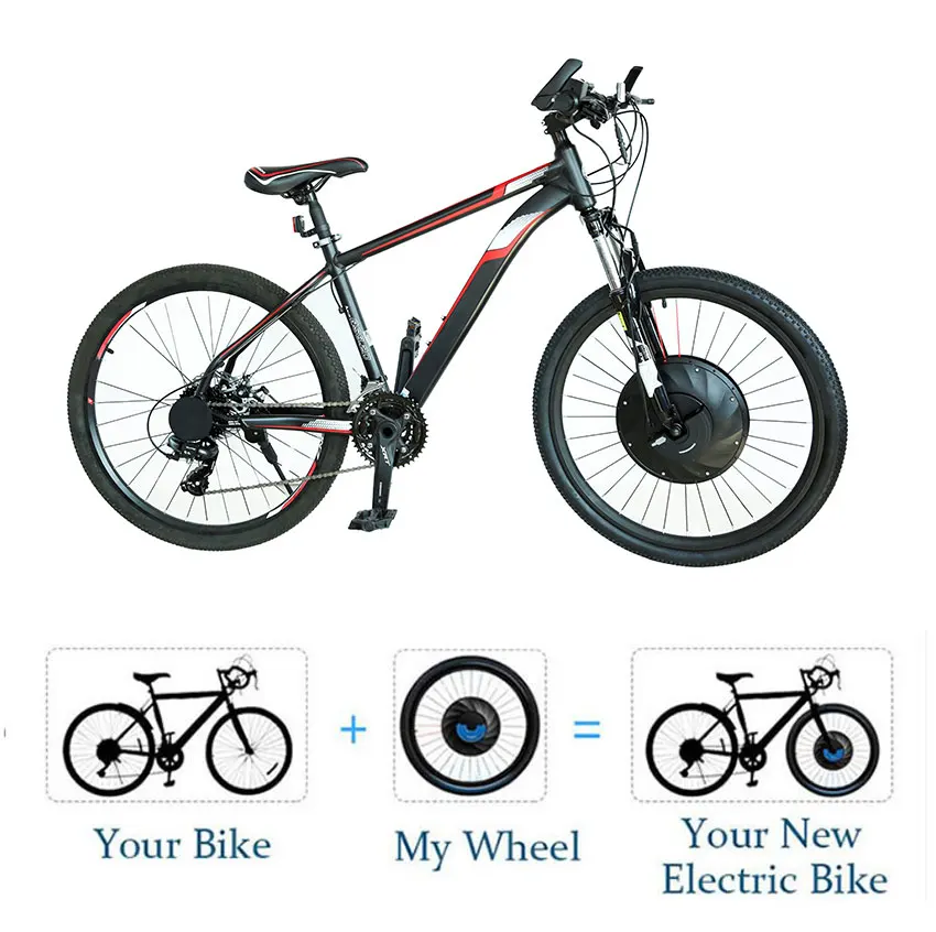 IMORTOR ступица двигателя колеса переднего колеса Ebike комплект для переоборудования электрического велосипеда с батареей все в одном велосипед мотор Smart Wheel Kit