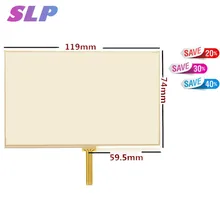 5 шт. сенсорный экран дигитайзер панель Стекло 119*74 мм для TomTom Via 1500 1505 1525 1535 gps навигация Сенсорный экран панель Стекло