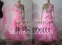 Free shipping 100% New Competition ballroom Standard dance dress,dance clothing,stage wear,ballom dance wear-B0603