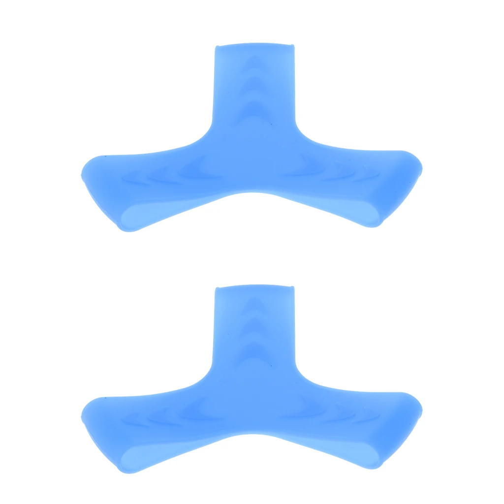 2 Pieces High Elastic Silicone Snorkeling Swimming Scuba Diving Fin Keepers Grippers Fixing Straps S/M/L Blue/Yellow/Pink 