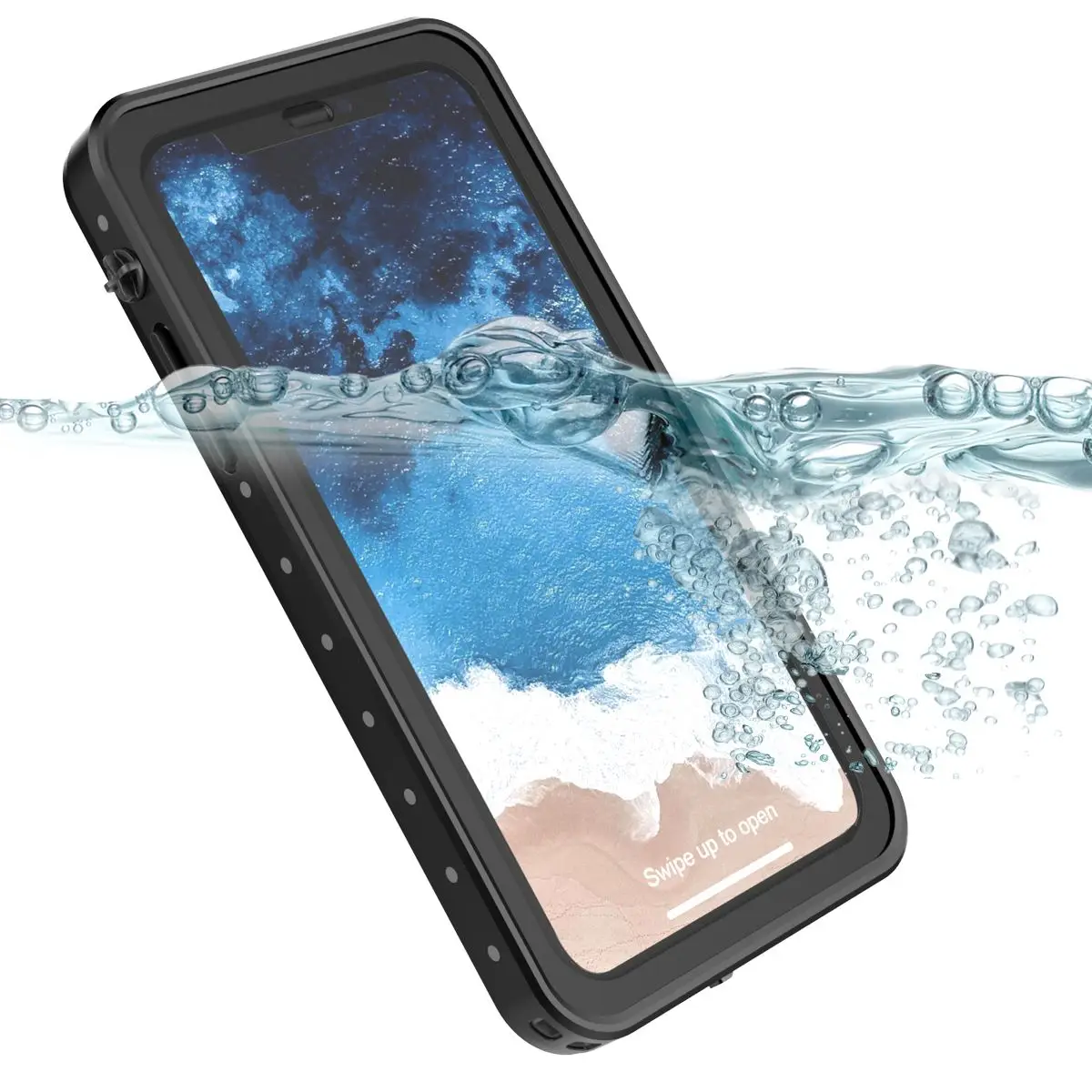 

For iPhone X XS Max XR Case IP68 Waterproof 360 Degree Protection Swimming Cover for iPhone 7 8 plus Case Underwater Sports