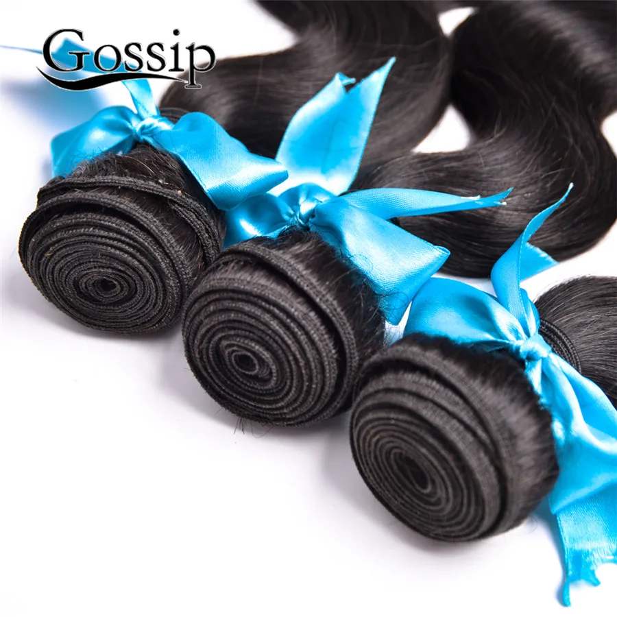 alt8A Peruvian Virgin Hair Body Wave 3 Bundles With Closure Gossip Hair Products With Closure Bundle Human Hair With Closure