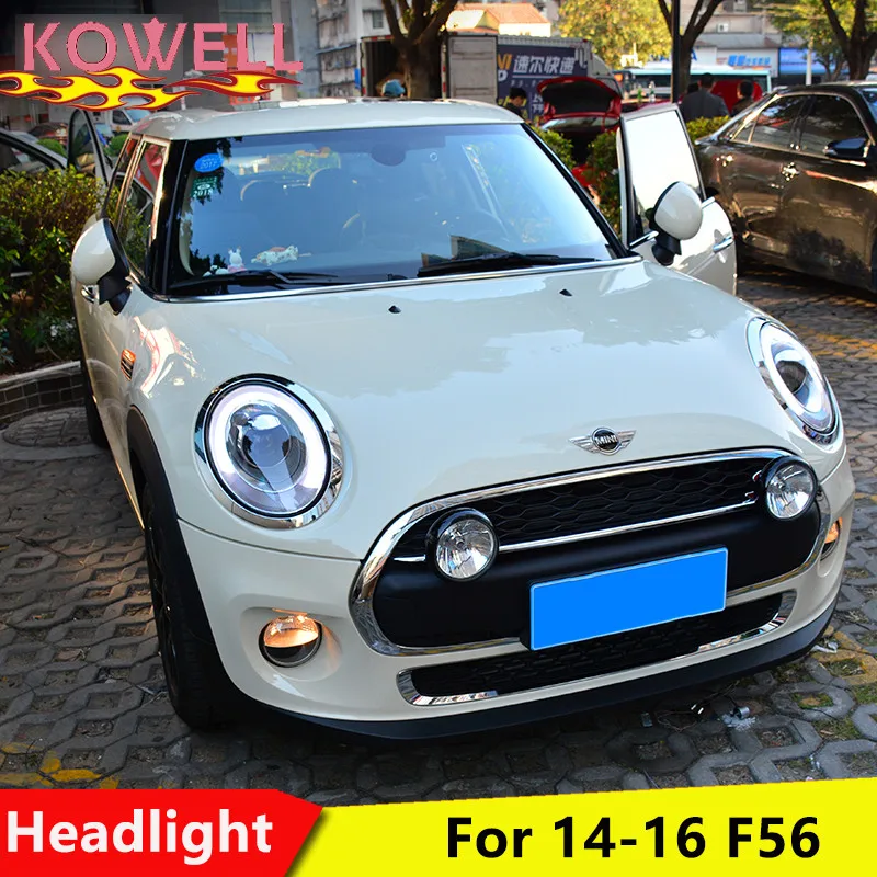 KOWELL автомобильный Стайлинг для мини F56 cooper головной светильник s светодиодный