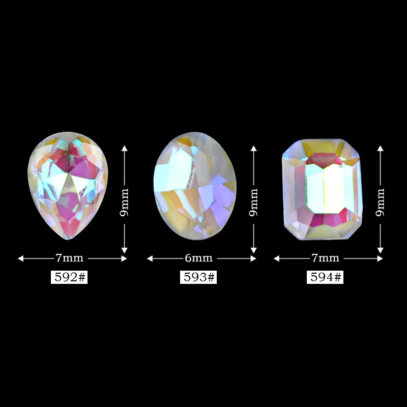 

Opal Nail Rhinestones Crystal AB Glitter Nail Art Stones DIY 3d Beauty Charm Nail Decoration Supplies