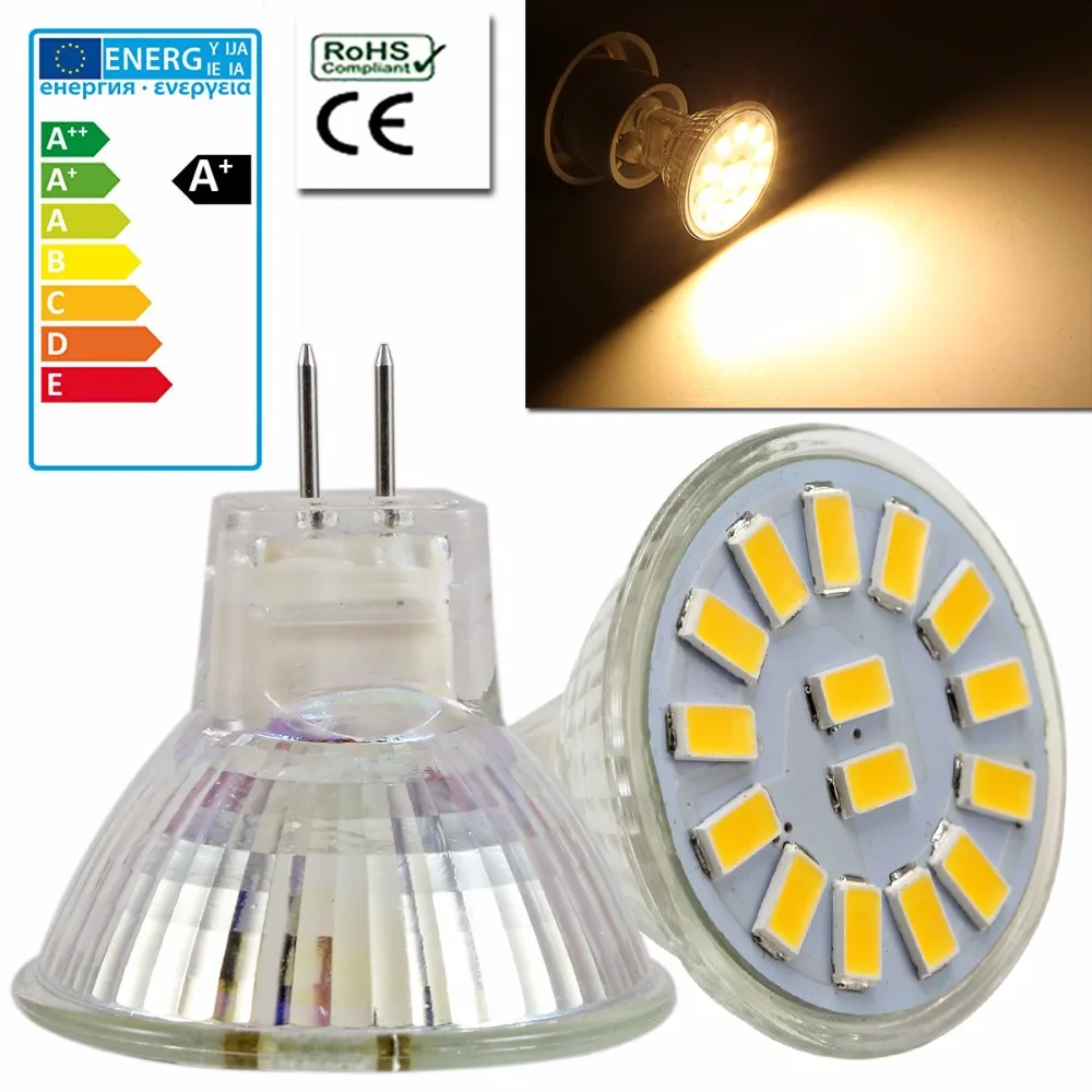 10PCS Set 4W LED Lamp Energy Saving AC/DC 12-30V MR11 GU4 5733 SMD Led Spotlight Spot Light Bulb Cool/Warm White