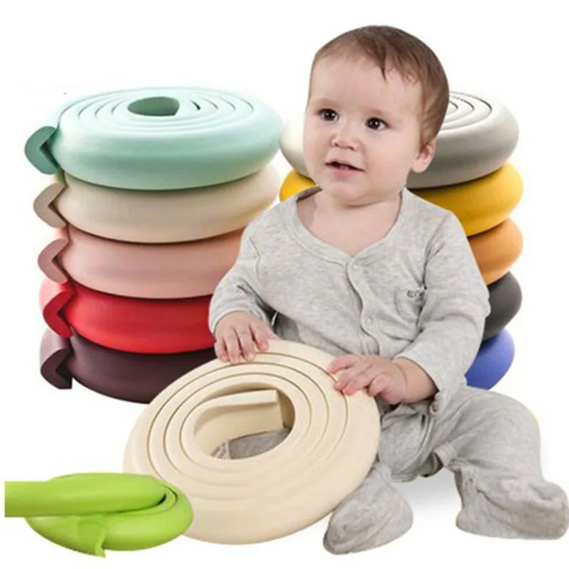 2M Baby Protection Table Corner Guard Strip Safety Protector Glass Furniture Edge Crash Bar Foam Bumper | Мать и - Цена: 