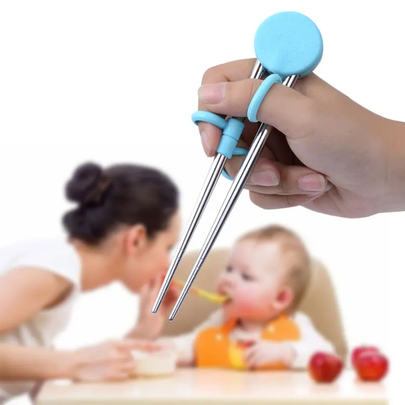 

Child Enlightenment Learning Training Chopsticks Stainless Steel Chopsticks Children Chinese Chopstick Kids Help Eating Tool