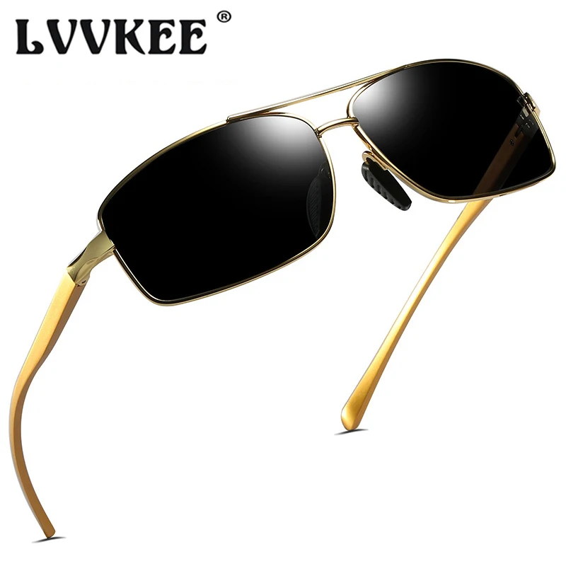 

LVVKEE 2019 Brands Aluminum Magnesium Polarized Sunglasses Men's Driver Mirror Sun Glasses for Male Eyewear uv400 Oculos De Sol