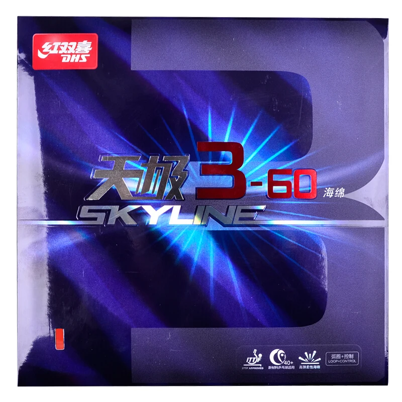 

DHS Skyline 3-60 table tennis rubber control+ loop pimples in with sponge sky line 360 pips-in ping pong tenis de mesa