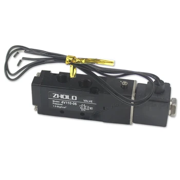 

1/8" 5 port 2 pos solenoid valve Pneumatic 4V110-06 DC24V 12V AC 220V 380V 110V
