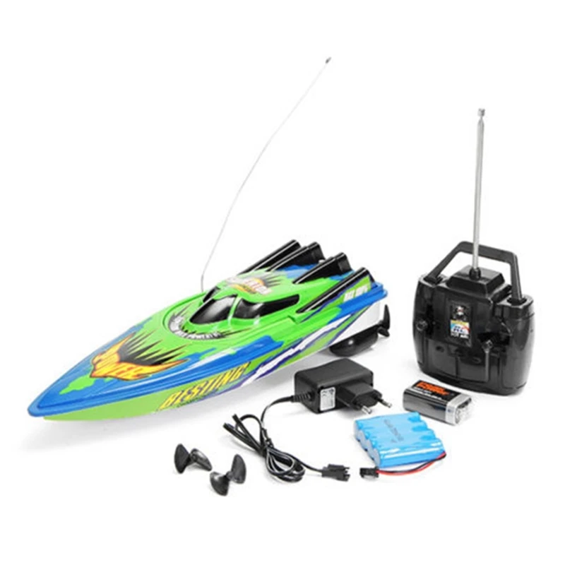 

New Arrival RC Boat Radio Remote Control Twin Motor High Speed Boat RC Racing Toy Gift For Kids Eu plug