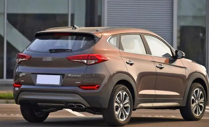 1 пара для hyundai tucson автомобильный Светодиодный отражатель задняя противотуманная лампа задняя бампер свет аксессуары для тормозов свет