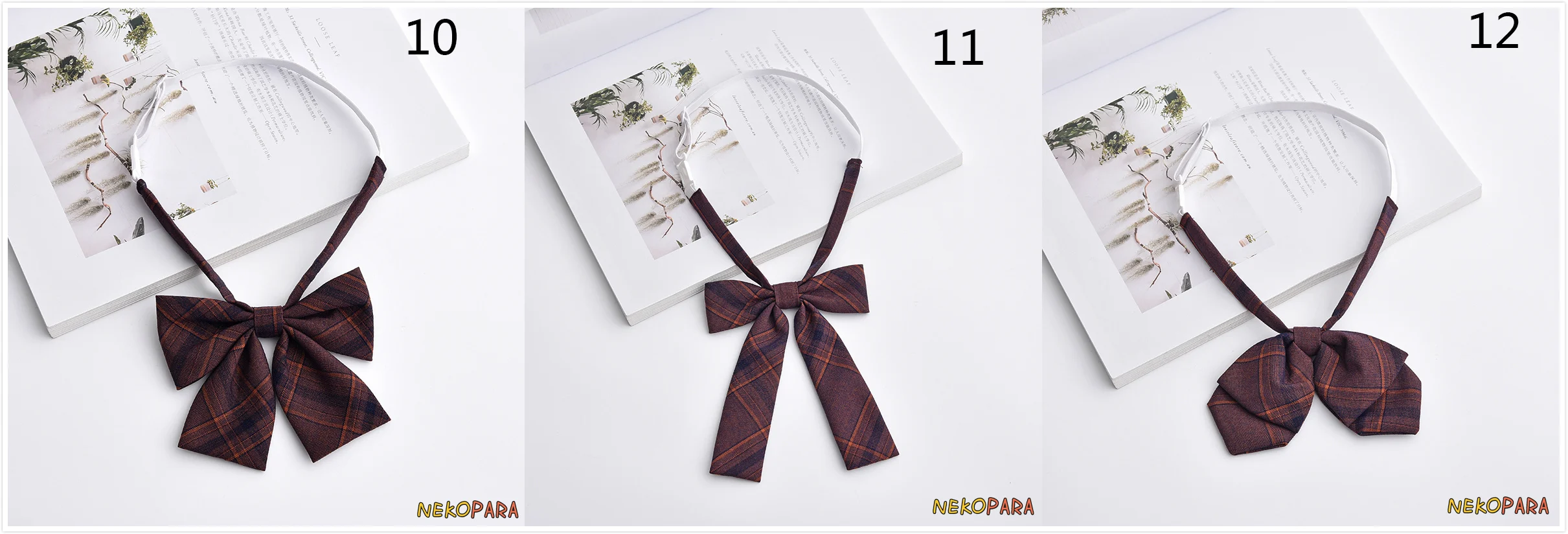 Милый клетчатый галстук-бабочка, милый Японский Школьный костюм для девочек JK, школьная форма, классический галстук-бабочка для костюмированной вечеринки, 3 вида, 5 цветов
