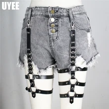 UYEE регулируемый кожаный жгут для женщин эротический фетиш креативный Выпускной пояс для платья боди подвязка удерживающий ремень LP-033