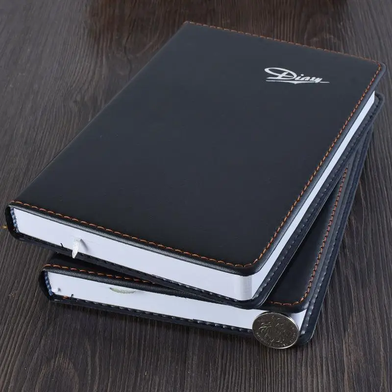 

A5 Thick 180 Sheets Leather Notebook Diary Journal Notebook for Office Stationery Note Pad Custome Logo C18 D40