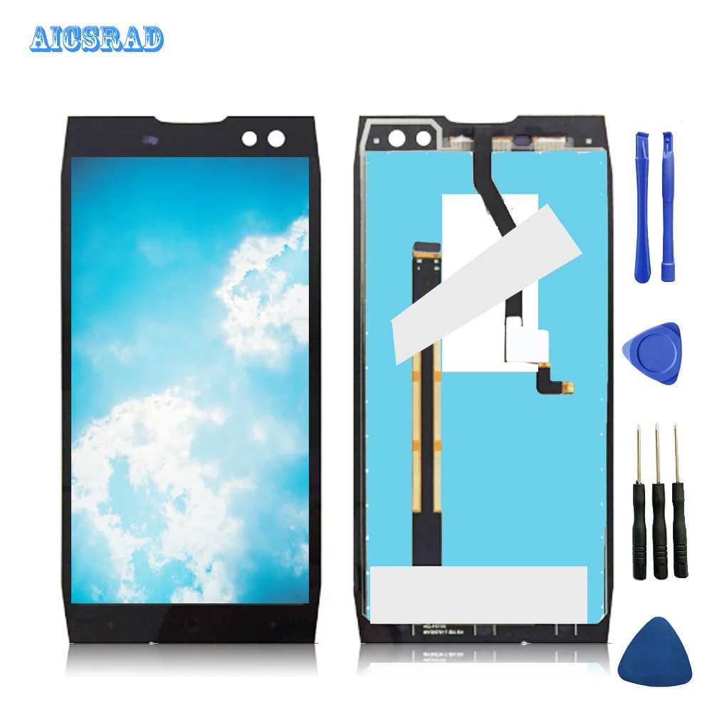 

AICSRAD original s 50 Touch Screen LCD Display For Doogee S50 Digitizer Assembly no Frame Replacement Parts+Disassemble Tool