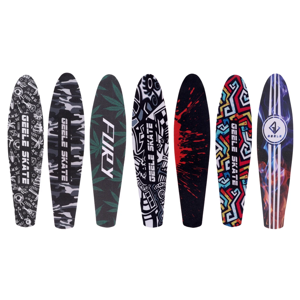 

22'' Fish Board Skateboard Grip Tape Sheet Bubble Free Waterproof Scooter Longboard Griptape Sandpaper