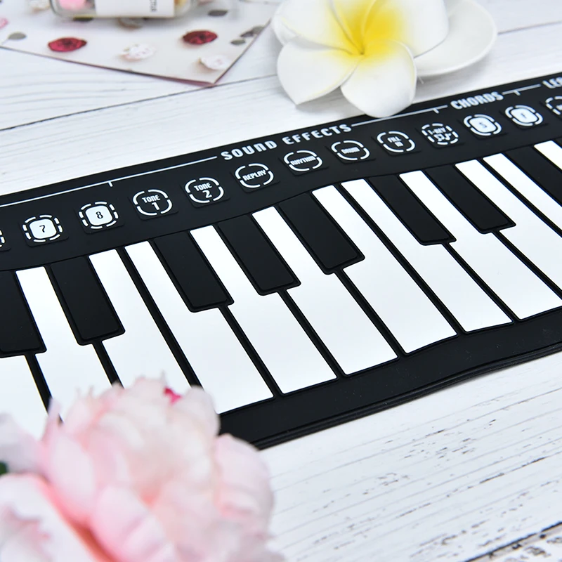49 клавиш/61 клавиша гибкий портативный рулон пианино MIDI электронная клавиатура ручной рулон пианино