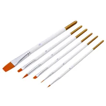 BEHATRD краски 6 шт. нейлоновые кисти для волос художника масляная акварельная картина кисти для обучения масляным акриловым искусством Supp# y4