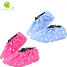 Различные цвета бахилы Модные клетчатые домашние садовые пылезащитные бахилы аксессуары смесь хлопка мягкие домашние инструменты 10E