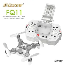 FQ777 FQ11 со складной Arm 3D Мини 2,4G 4CH 6axis Безголовый режим Портативный RC Quadcopter вертолет один ключ возврата RTF v CX10WD