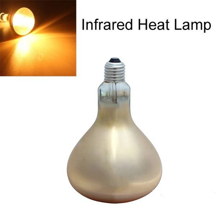 E27 275W Water proof Anti explosion Infrared Heat Lamp Bulb AC 220V