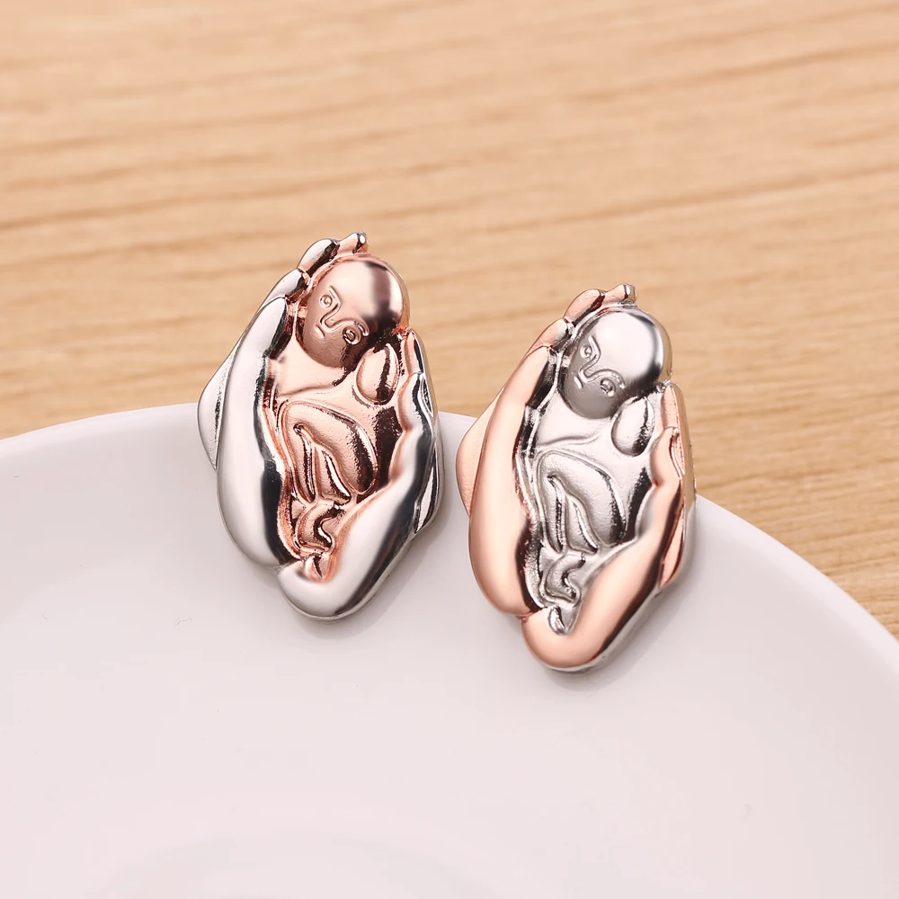 

New Medical Newborn Brooch Rose Gold Silver Nurse Newborn Medical Pin Brooch Jewelry For Women Accessories Lovely Jewelry