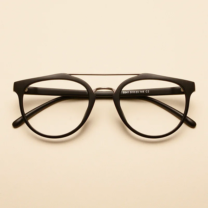 Brand TR90 Retro Round Transparent Glasses for Women Fashion Fake