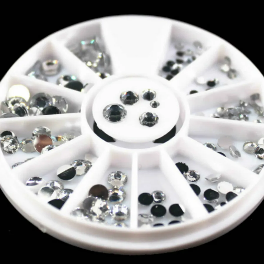 

1Box Stone Nail Art Templates Pure Clear Jelly Silicone nail stamping plate Transparent Nail Stamp Nail Art 1004