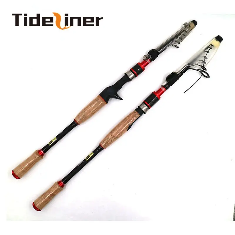 1.95m 2.1m 2.4m 2.7m telescopic spinning casting fishing rod lure