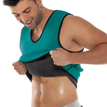 Мужские Ультра Шейперы для похудения корсет жилет пот повышение тепловой футболка camiseta пояс для похудения