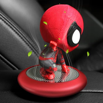 

Car Ornament Dashboard Spiderman Perfume Seat Air Freshener Automotive Aromatherapy Diffuser Interior Decoration Car Accessories